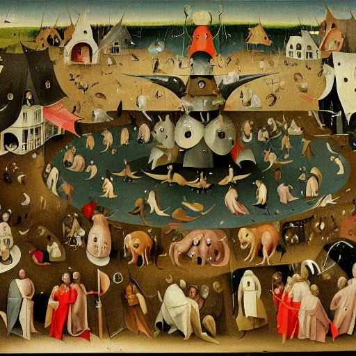 Prompt: Painting of the stock market. Style of Hieronymus Bosch. High resolution. Highly detailed. Art station. 8k