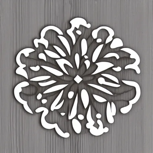 Image similar to segmented 2d laser cut flower template, flower.svg
