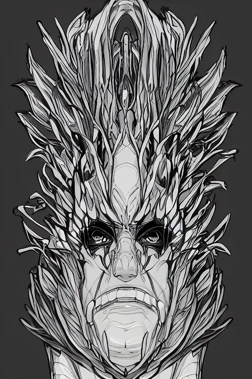 Prompt: cabbage themed anime villain, symmetrical, highly detailed, digital art, sharp focus, trending on art station, anime art style