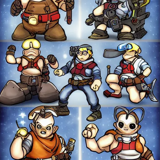 Prompt: timesplitters in the style of chrono trigger, concept art, highly detailed ( ( ( toriyama ) ) )