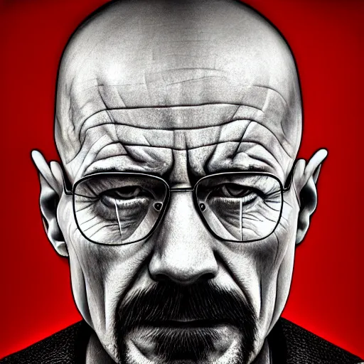 Prompt: portrait of Walter White as Satan in the style of Lee Jeffries, award-winning, detailed, 82 mm sigma art, close up