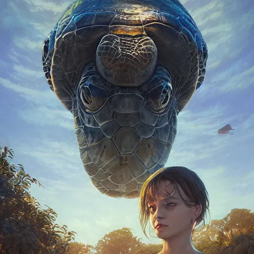 Image similar to highly detailed portrait 🐢 in gta v, stephen bliss, unreal engine, fantasy art by greg rutkowski, loish, rhads, ferdinand knab, makoto shinkai and lois van baarle, ilya kuvshinov, rossdraws, tom bagshaw, global illumination, radiant light, detailed and intricate environment