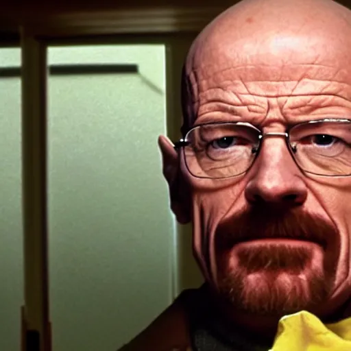 Image similar to walter white in home alone movie 4k