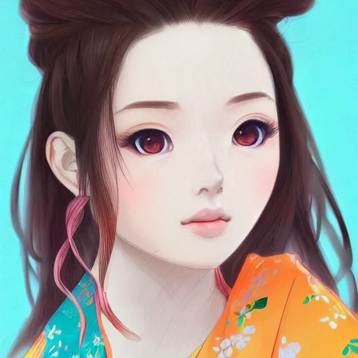 Portrait of a beautiful girl, cute natural anime face, | Stable Diffusion |  OpenArt