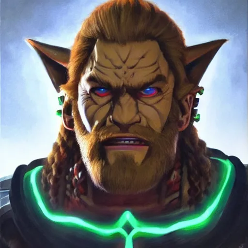 Prompt: An ultra-realistic portrait painting of Ganondorf from The Legend of Zelda in the style of Alex Ross. 4K. Ultra-realistic. Highly detailed. Epic lighting.