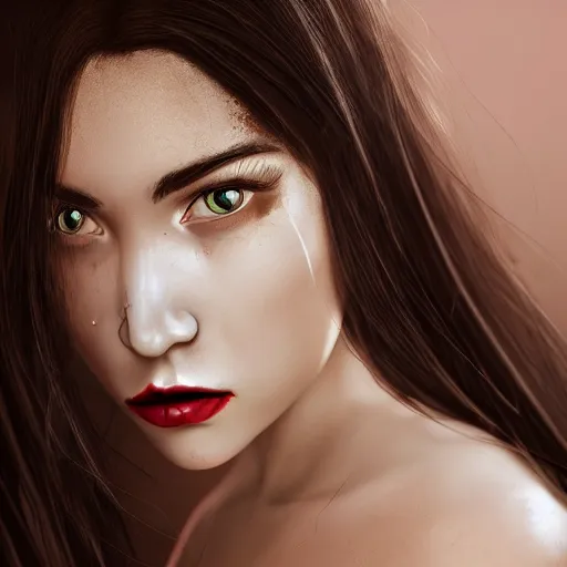 Prompt: close up face female portrait ( ( ( ( ( ( ( vampire ) ) ) ) ) ) )