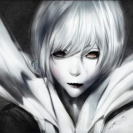 Image similar to heroine, beautiful, sui ishida art manga, hyperrealistic, highly detailed, a real photographic, digital art, digital art, 8 k, character, realistic, portrait