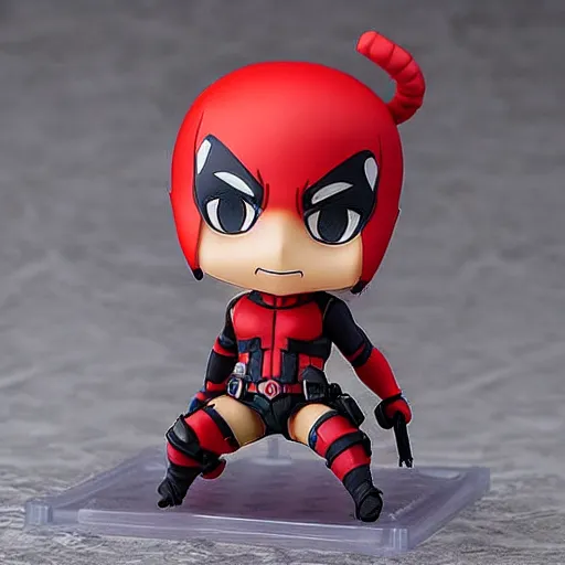 Image similar to ((((deadpool)))), An anime Nendoroid of (((((deadpool))))), figurine, detailed product photo