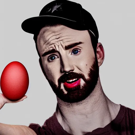 Prompt: chris evans hatches from an open egg, very detailed, very realistic, photoshop, dramatic lighting, 8 k