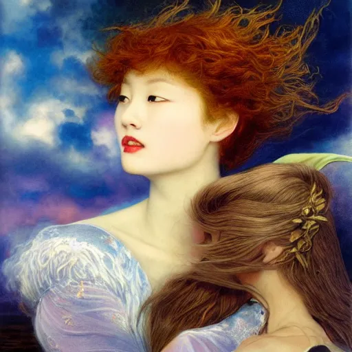 Image similar to sakimi chan, edward robert hughes