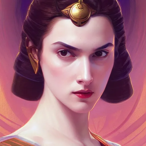 Prompt: padme amidala, intricate, elegant, highly detailed, digital painting, artstation, concept art, smooth, sharp focus, illustration, anakin seething, art by artgerm and greg rutkowski and alphonse mucha and william - adolphe bouguereau