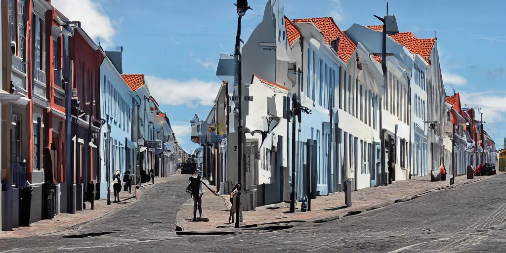 Image similar to Copenhagen street in Cape Town, photograph