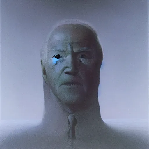 Prompt: Joe Biden. Ambition. Zdzisław Beksiński