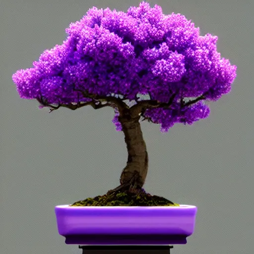 Image similar to bonsai lilac! tree but minimalistic concept art by frank stella gilleard james whalen tom, colorful, soft light, trending on artstation, minimalism