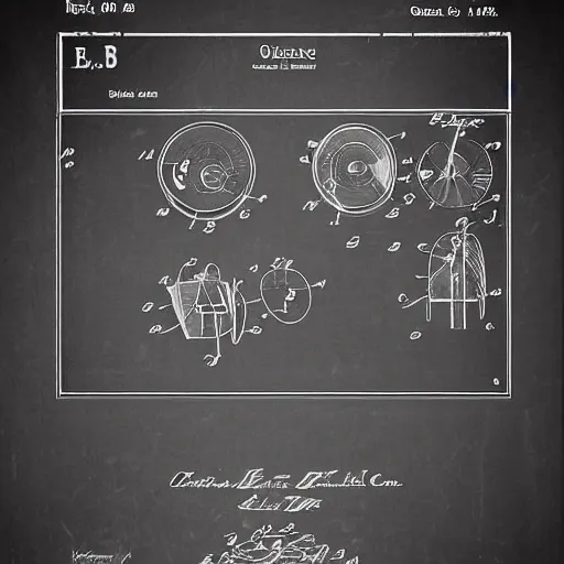 Image similar to draw einsteins fridge patent, patent style