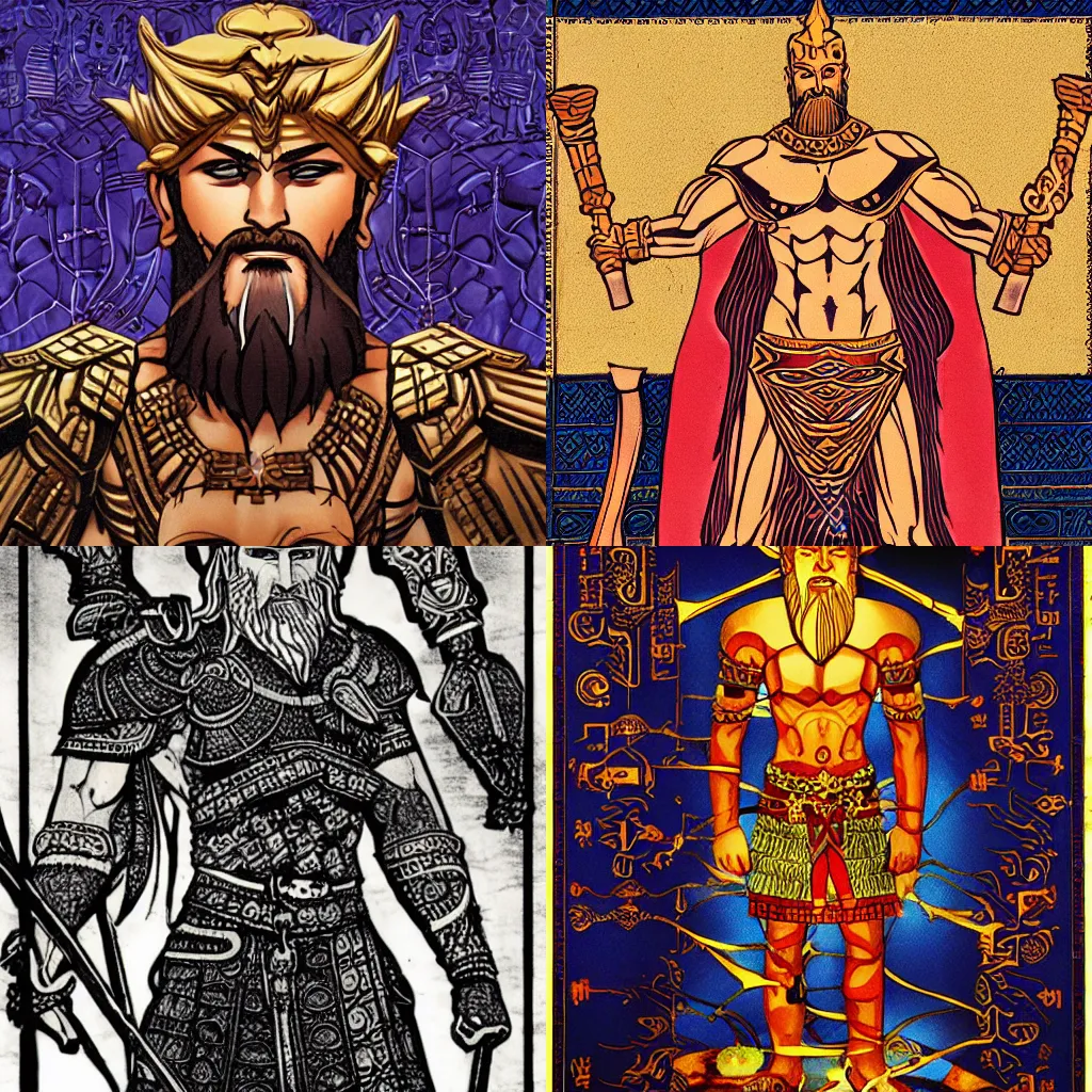 Prompt: Gilgamesh the immortal