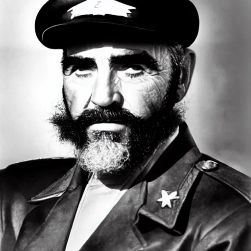 Image similar to Sean Connery as Fidel Castro