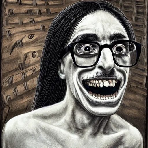 Prompt: Ricky Berwick by H.R. Giger