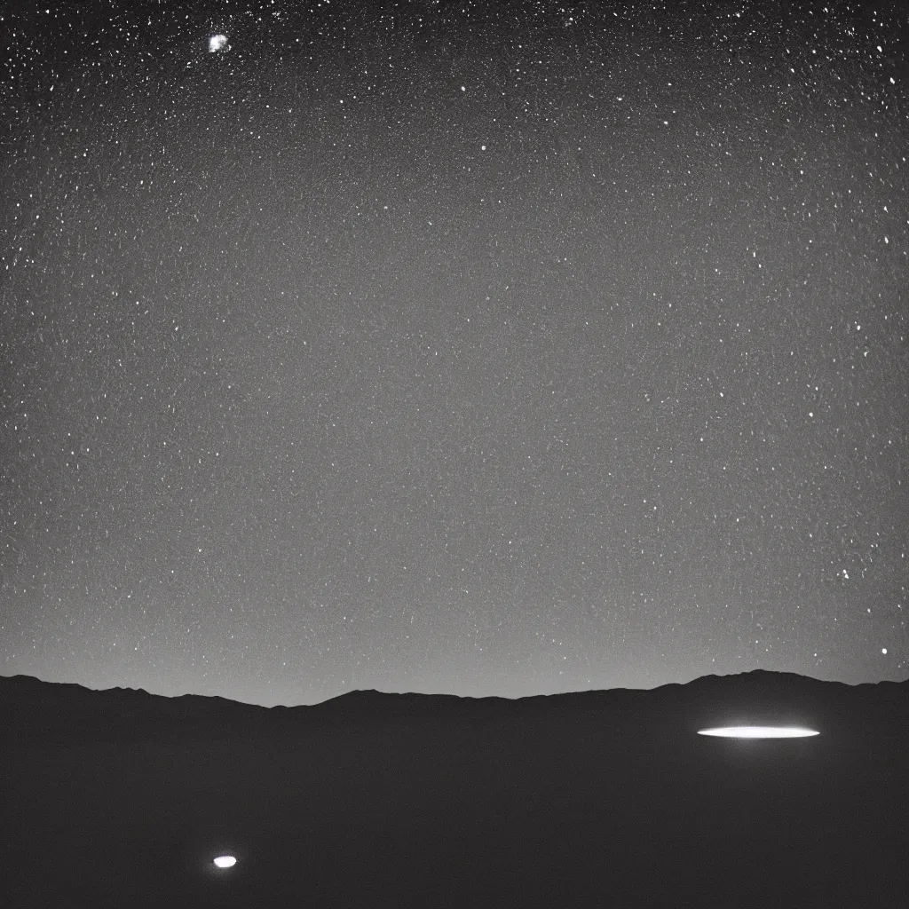 Image similar to a circular crater filled with water reflecting the Milky Way Galaxy at night, Death Valley, 35mm, sci-fi cinematic movie still