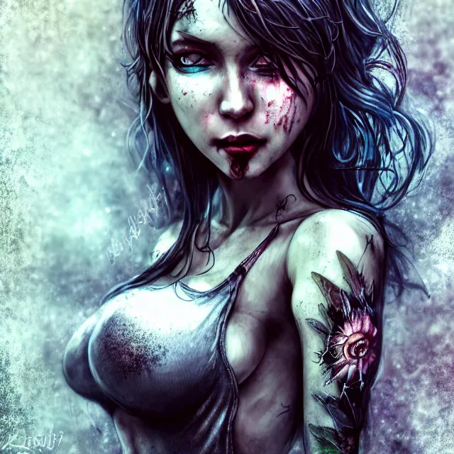 Prompt: full body pose, beautiful adult anarchy fairy, dirty, grungy, grunge, highly detailed, 4 k, hdr, smooth, sharp focus, high resolution, award - winning photo, artgerm, photorealistic