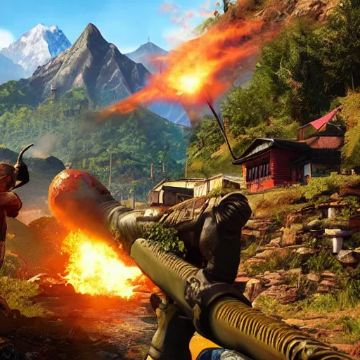 Image similar to far cry 4 shangri la