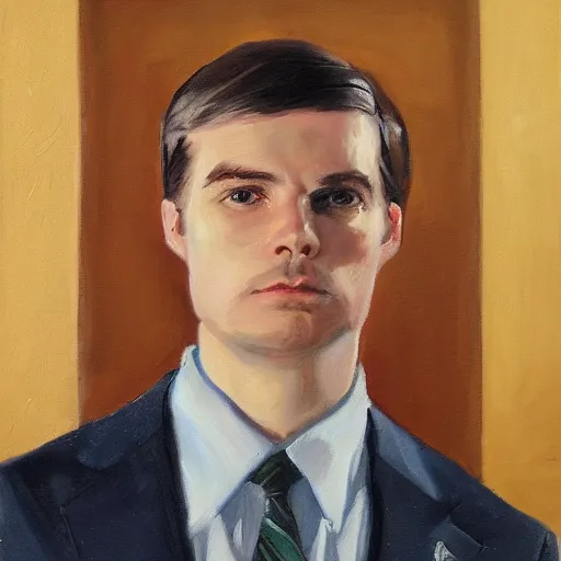 Prompt: a portrait painting of quinn atwater