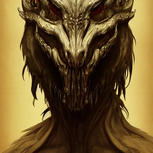 Prompt: a highly detailed portrait of a epic fantasy creature concept art