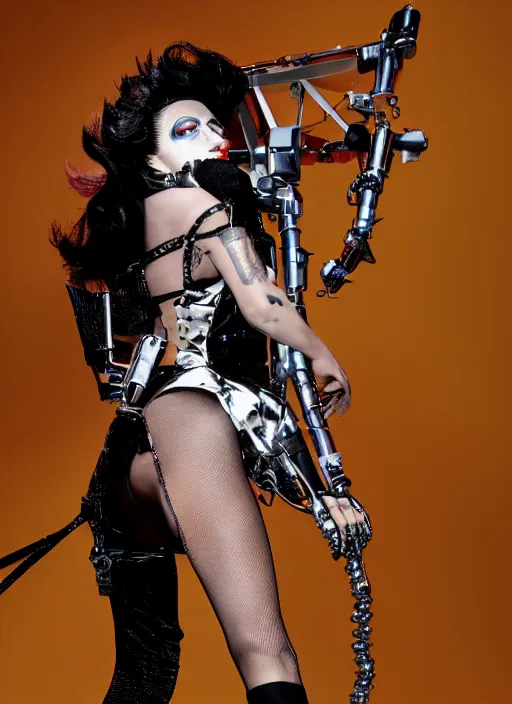 Image similar to lady gaga by nick knight, born this way, born this way album, red weapon 8 k s 3 5, cooke anamorphic / i lenses, highly detailed, cinematic lighting