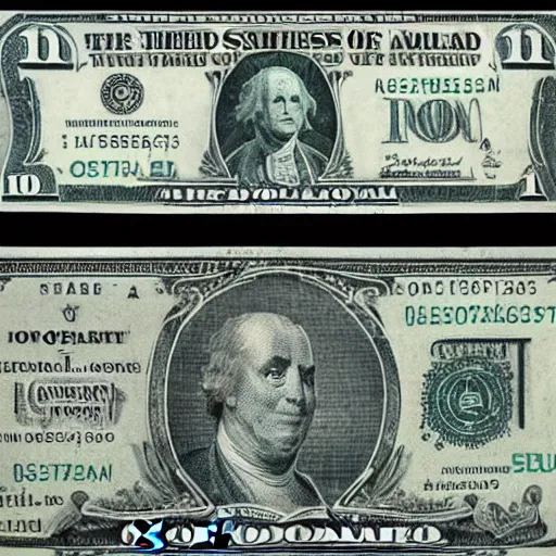 Image similar to dollar bill is drowning in stormy sea of oil