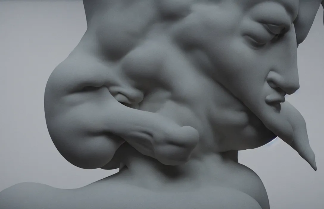 Prompt: rebirth of classical culture meticulous technique convey objects with unprecedented and convincing realism form has depth as well as width and height. three - dimensional form is the basis pieter s aenredam directed by kurosawa