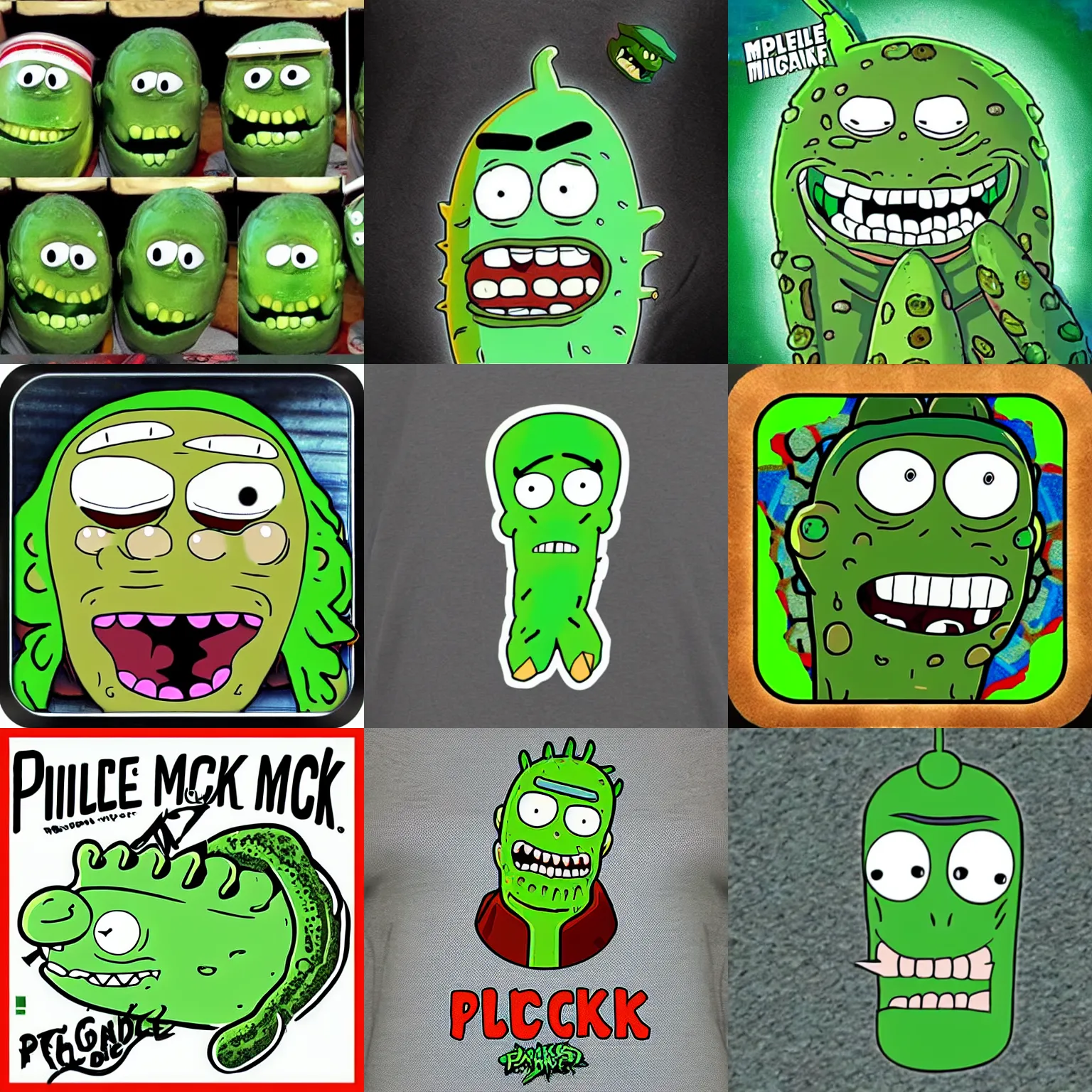 Image similar to pickle rick