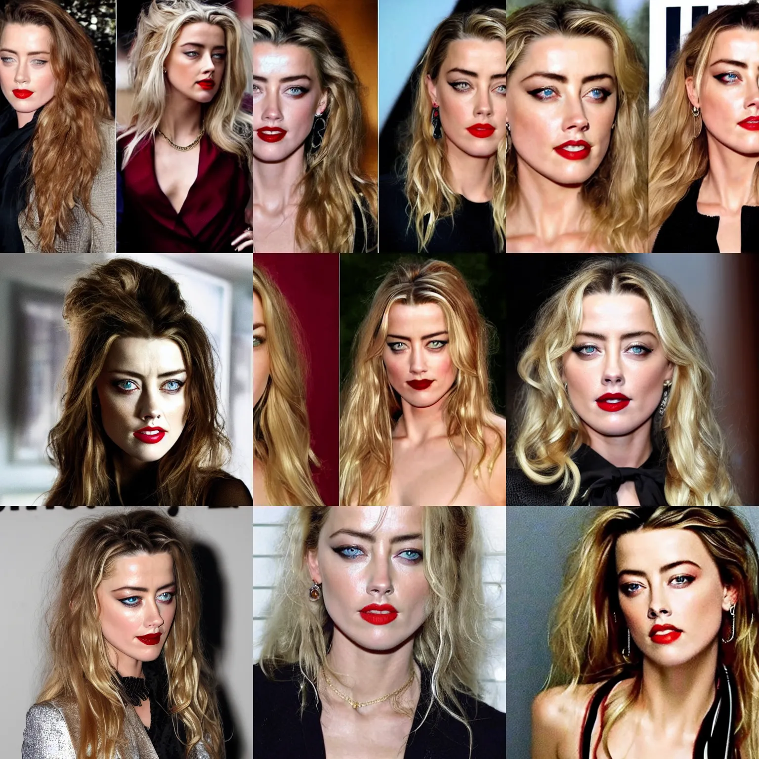 Prompt: a woman as the genetic combination of johnny depp and amber heard face