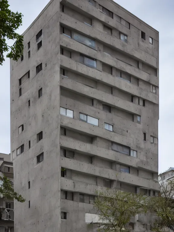 Image similar to low - cost concrete - paneled five - storied apartment building