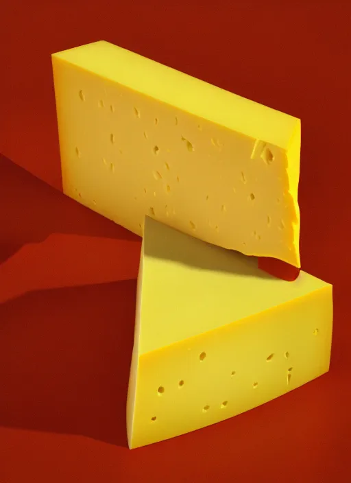 Image similar to rainbow piece of cheese, egon schiele, detailed, octane render