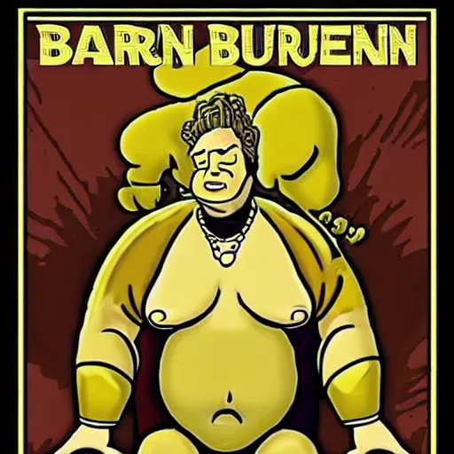 Image similar to baron harkonnen dune in the style of simpsons