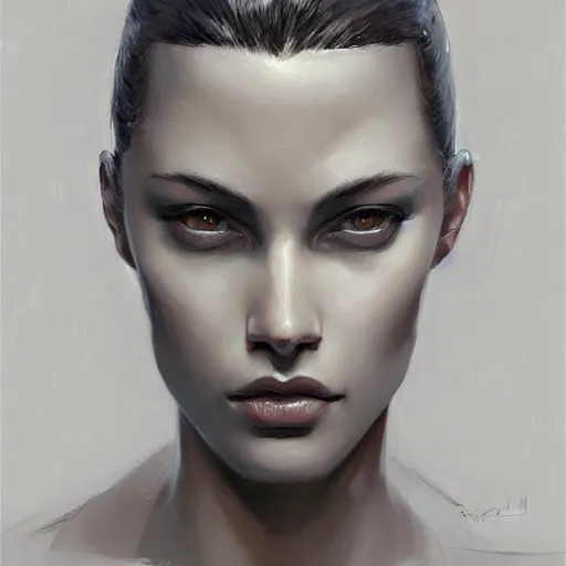 Prompt: highly detailed beautiful photography of a symmetrical face, symmetry!!!, sharp focus, dynamic lighting, elegant harmony, beauty, masterpiece, by riccardo federici, by craig mullins, by greg tocchini