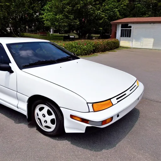 Image similar to 2 door sedan white coupe 2 door sports car 1995 ford design language