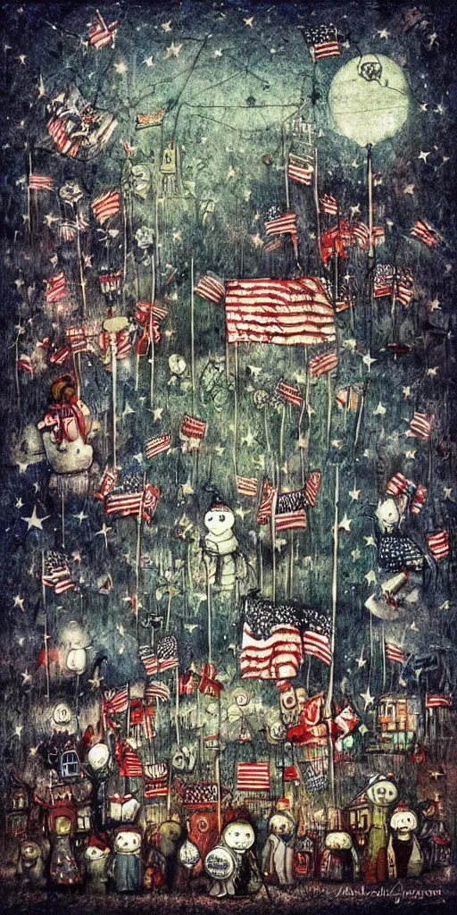 Image similar to a 4 th of july scene by alexander jansson