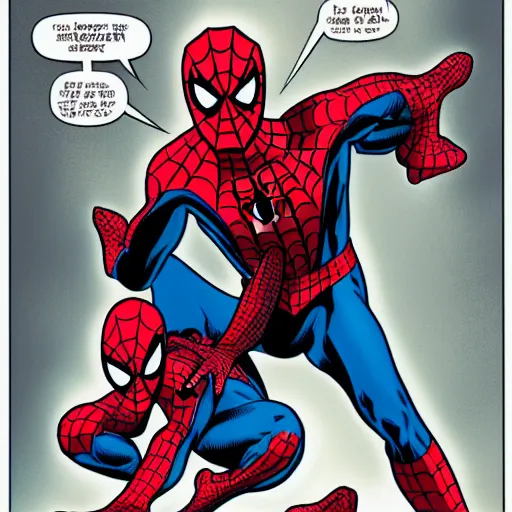 Prompt: Spider-Man giving someone a wedgie, comic book panel, detailed, 4k