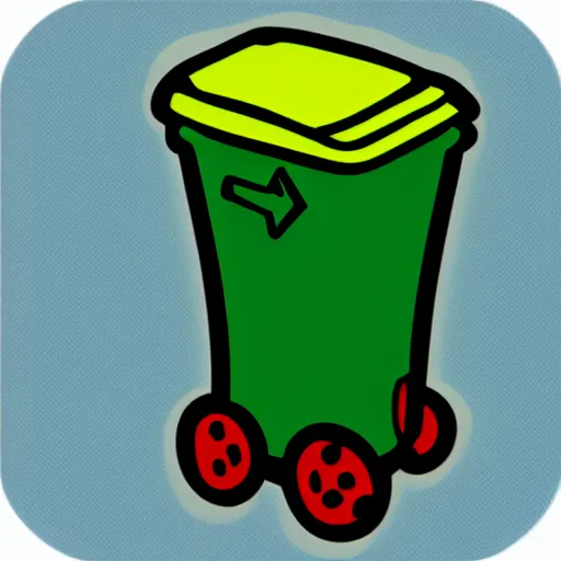 Image similar to recycling bin icon, 1 6 - bit