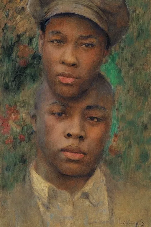 Prompt: charlie parker playing, colorful painting, by jules bastien - lepage, nikolay makovsky, 1 / 4 - headshot