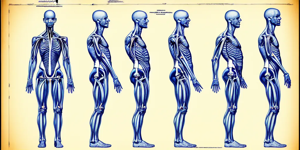 Image similar to technical diagram blueprint of anthropomorphic anatomical sip technician, performance enhanced salesman anatomy, snake oil sip tech technical blueprint plan