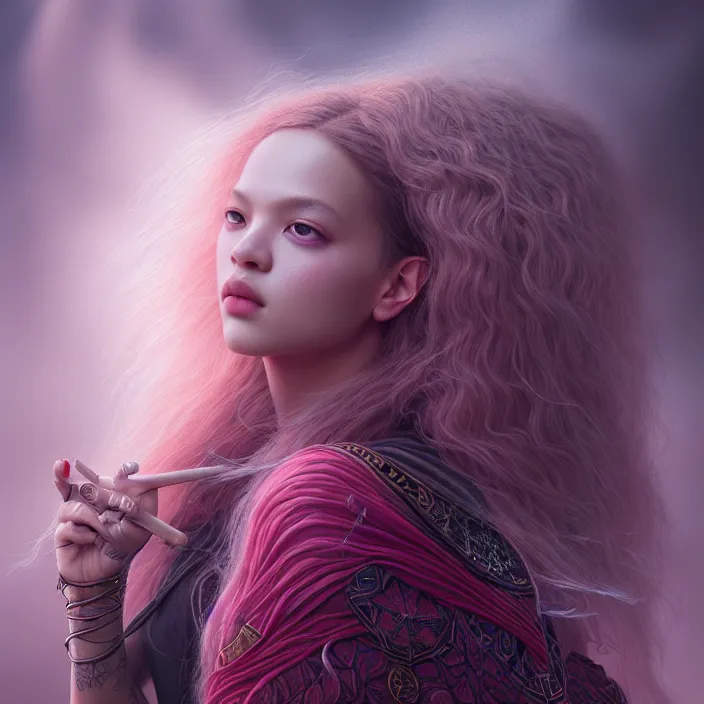 Image similar to jossi of blackpink, king, tarot card, highly detailed, digital painting, smooth, sharp focus, illustration, ultra realistic, octane, render, unreal engine 8 k, art by artgerm and agostino arrivabene