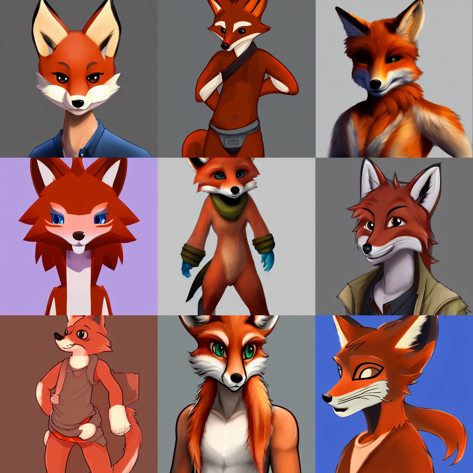 Prompt: extremely beautiful cute cartoon male anthro anthro fox character with styled hair, highly detailed, 4k, trending on FurAffinity