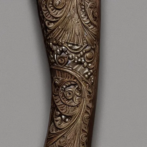 Image similar to an forearm with an intricate baroque ornament