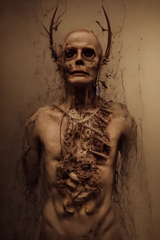Image similar to Hyper realistic portrait of a God of Death by Emil Melmoth, Studio Lighting, Matte painting, 8k