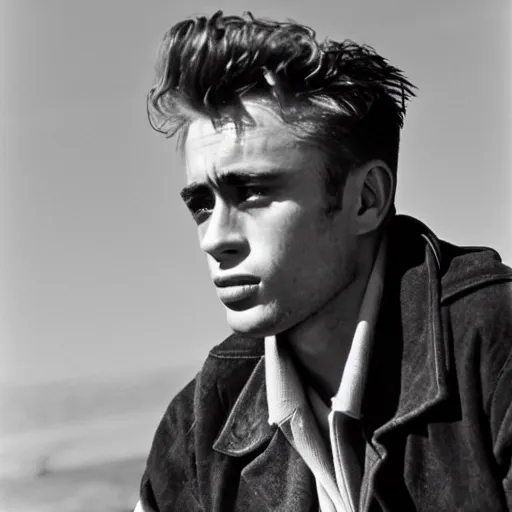 Prompt: james dean photographed by peter lindbergh
