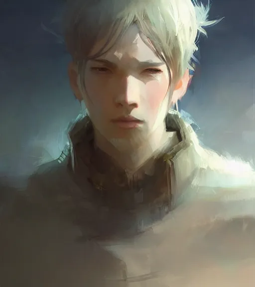 Image similar to king, portrait, illustration, rim light, top light, perfectly shaded, spring time, slight overcast lighting, soft painting, art by krenz cushart and wenjun lin