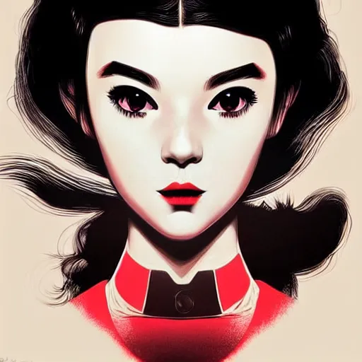 Image similar to bored gal gadat. underground box office hit, comedy and seventies italian horror movie, unreal engine, intricate, ultra detailed 8 k, ambient occlusion, best, cool, extremely beautiful and aesthetic shape of face and neck, art by hiroaki samura and ilya kuvshinov and rossdraws andy warhol