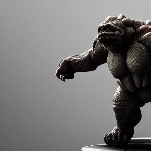 Image similar to rancor, moody lighting, shallow depth of field,